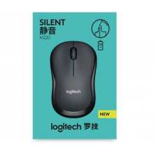 罗技（Logitech）M220 无线静音鼠标 畅销外形 灰色